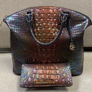 Brahmin large duxbury and matching Ady wallet